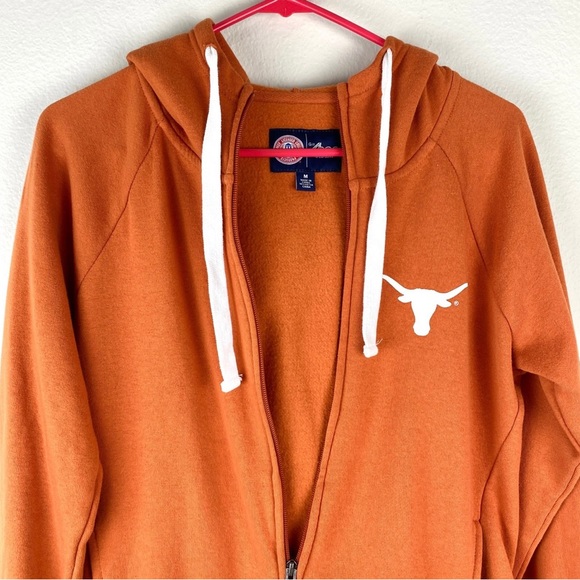 Texas Longhorn Hoodie Size Medium Full Zip G-lll By Carl Banks EUC - Picture 3 of 12